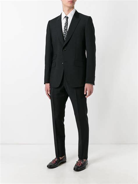 gucci black suit